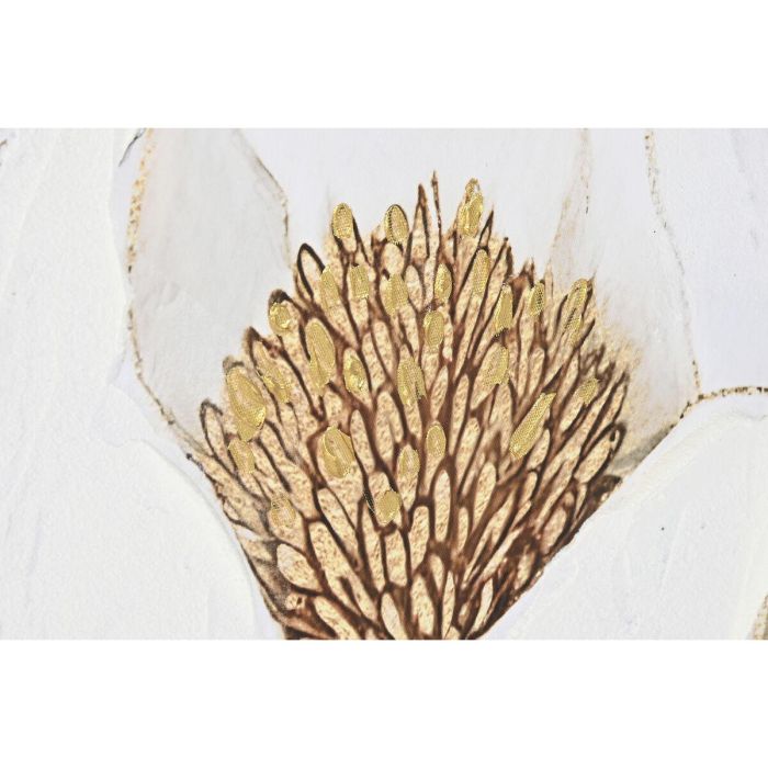 DKD Home Decor Cuadro Decorativo Estilo Shabby con Diseño Floral en Lienzo y Ps, Tonalidades Verde y Blanco, 123 x 83 cm (Set de 2 Unidades) 2