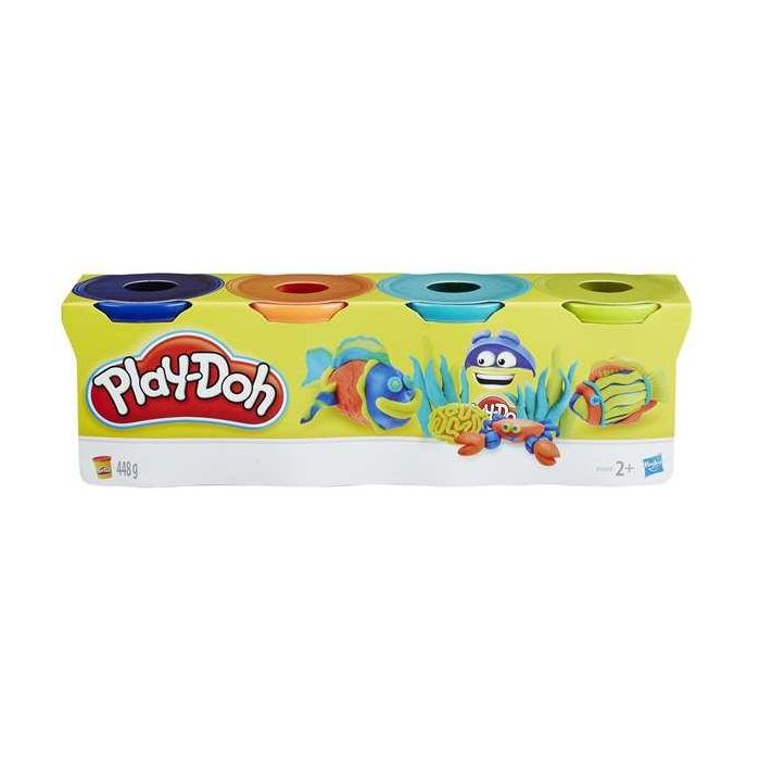 Plastilina playdoh pack 4 botes - modelos surtidos 2 Plastilina playdoh pack 4 botes - modelos surtidos 2