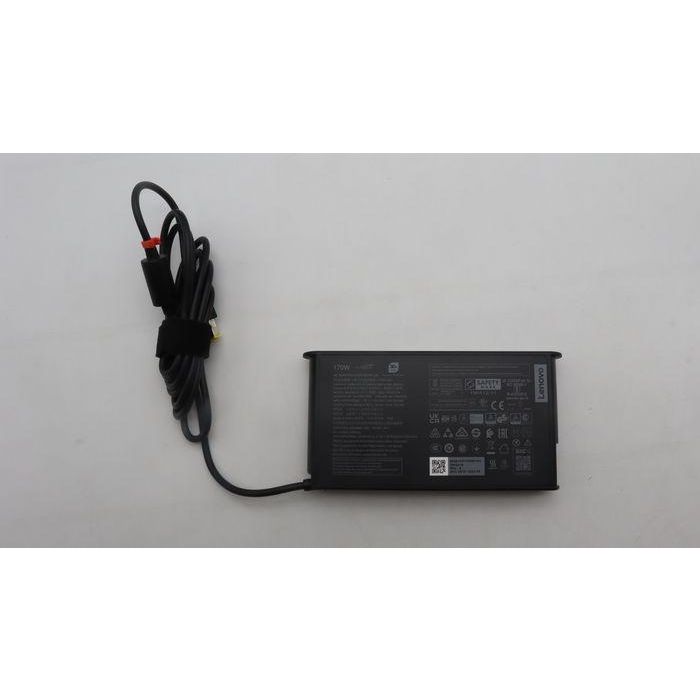 Lenovo Slim 170W AC adapter, 20V output, 8.5A current, compatible with Lenovo ThinkPad mobile workstations. Lenovo Slim 170W AC adapter, 20V output, 8.5A current, compatible with Lenovo ThinkPad mobile workstations.