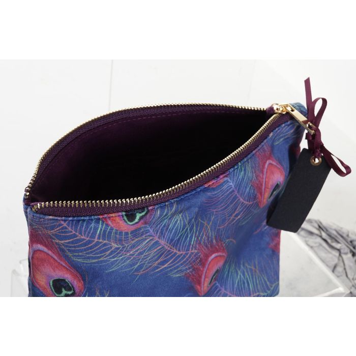 DKD Home Decor Neceser de Poliéster Glam Colección Peacock Verde Lila 7x16x26 cm (4 Unidades) 2