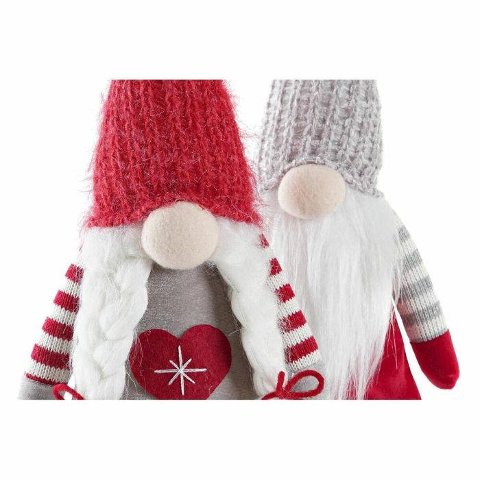 Figura Navidad Tradicional DKD Home Decor Gris Rojo 12 x 55 x 15 cm (2 Unidades) 3 Figura Navidad Tradicional DKD Home Decor Gris Rojo 12 x 55 x 15 cm (2 Unidades) 3