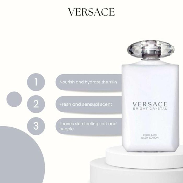 Versace Bright Crystal Perfumed Body Lotion 8 Versace Bright Crystal Perfumed Body Lotion 8
