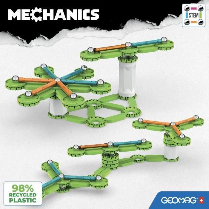 Geomag GEO1696496370742 756 Volantes de Inercia Reciclados Movimiento Mecánico 96 Piezas 3 Geomag GEO1696496370742 756 Volantes de Inercia Reciclados Movimiento Mecánico 96 Piezas 3