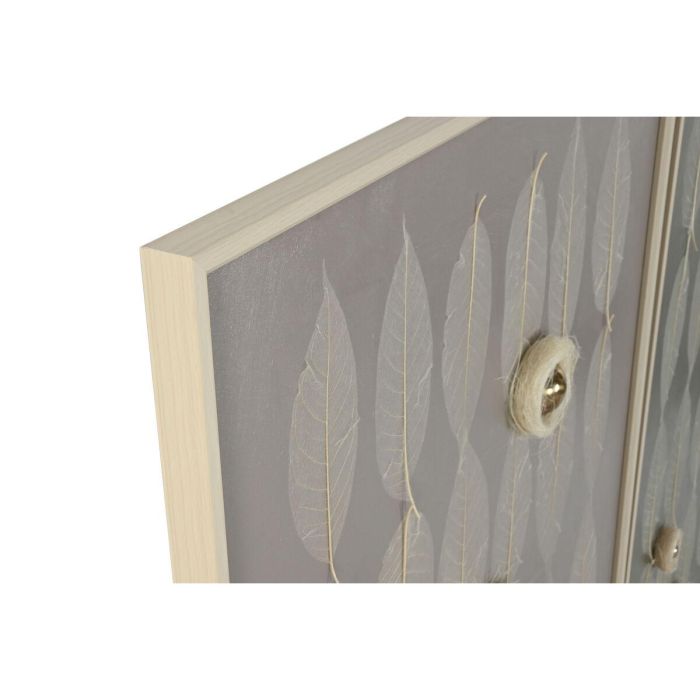 DKD Home Decor Set 2 Cuadros Modernos Murales Decorativos Hojas Nidos Verde Beige Lienzo PS 120x90x3.5 cm Diseño Surtido 4 DKD Home Decor Set 2 Cuadros Modernos Murales Decorativos Hojas Nidos Verde Beige Lienzo PS 120x90x3.5 cm Diseño Surtido 4