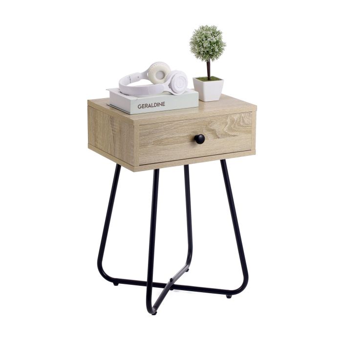 Mesita Aux.Met-Mad.C/Cajon 40X34X60 Moblekit (3 Unidades) 2 Mesita Aux.Met-Mad.C/Cajon 40X34X60 Moblekit (3 Unidades) 2