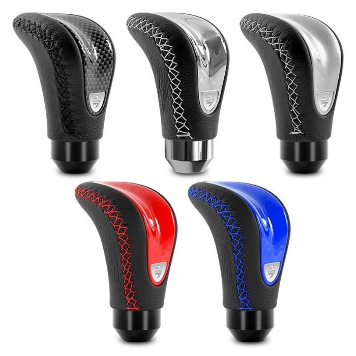 Momo Combat Evo Pomo Negro-Carbon con Cuero Negro Costuras Especiales MOM15511261115L Valido para coches sin gatillo 3