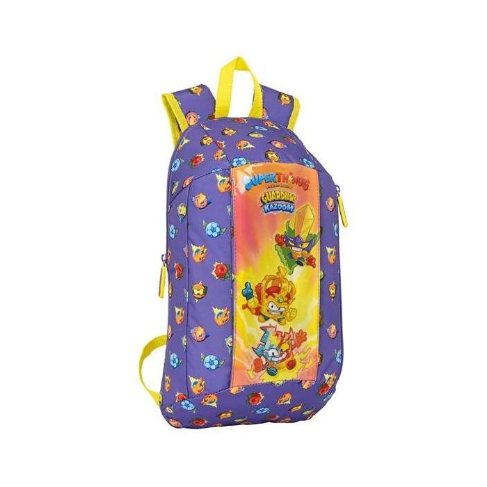 Mochila Infantil SuperThings Guardians of Kazoom Mini Morado Amarillo (22 x 39 x 10 cm) 3 Mochila Infantil SuperThings Guardians of Kazoom Mini Morado Amarillo (22 x 39 x 10 cm) 3