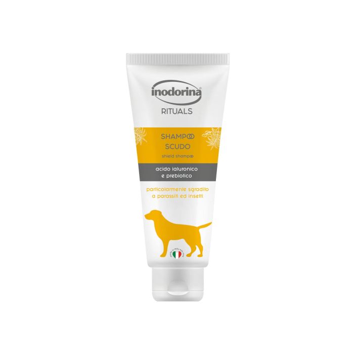 Inodorina Champú para Mascotas Rituals con Aceite de Margosa y Efecto Repelente Natural, 250 ml