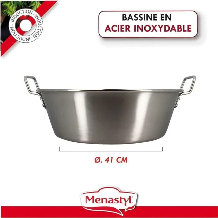 Menastyl Bandeja para mermelada 4615452 Acero Inoxidable 40,5 cm 5