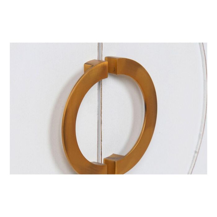 Aparador DKD Home Decor Kamakura Blanco Dorado Metal Álamo 150 x 50 x 80 cm (150 x 50 x 80 cm)