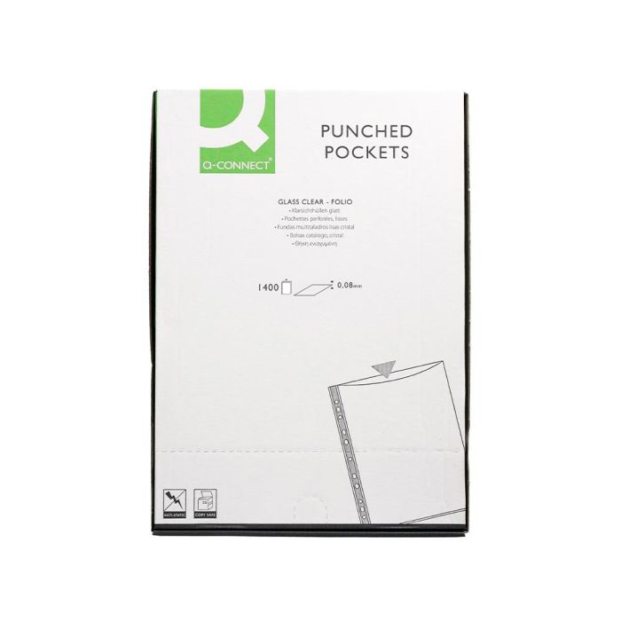 Funda Multitaladro Q-Connect Folio 80 Mc Cristal Caja De 1400 Unidades 4