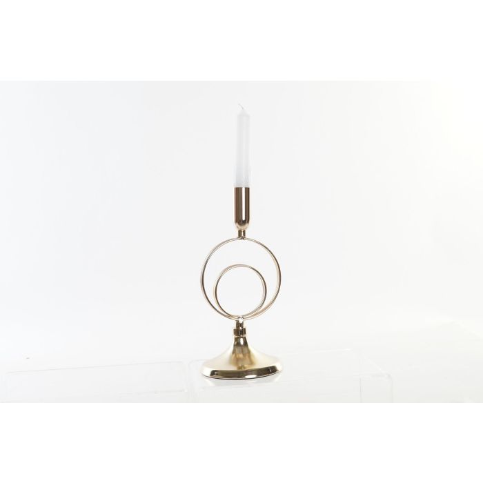 DKD Home Decor Portavelas Modernos de Metal Dorados 11x25x11 cm - Pack de 2 Unidades 3 DKD Home Decor Portavelas Modernos de Metal Dorados 11x25x11 cm - Pack de 2 Unidades 3