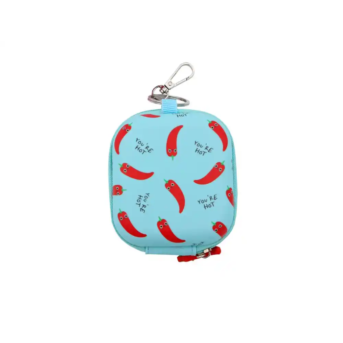 Wondee Mini estuche organizador para auriculares, cables, USB, otros artículos pequeños, resistente, con mosquetón. Dimensiones 100x40x85 mm 1