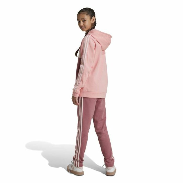 Chándal Infantil Adidas Tiberio 3-Stripes Colorblock Fleece Rosa 3 Chándal Infantil Adidas Tiberio 3-Stripes Colorblock Fleece Rosa 3
