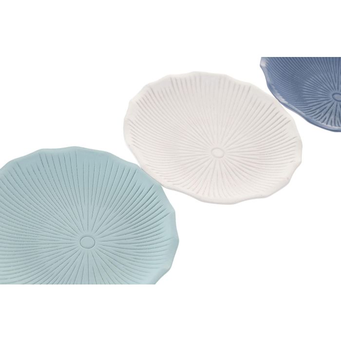 DKD Home Decor Bandeja Vaciabolsillos Atlantico Blanco Azul Resina 15 x 15 x 2 cm (12 Unidades) DKD Home Decor Bandeja Vaciabolsillos Atlantico Blanco Azul Resina 15 x 15 x 2 cm (12 Unidades)