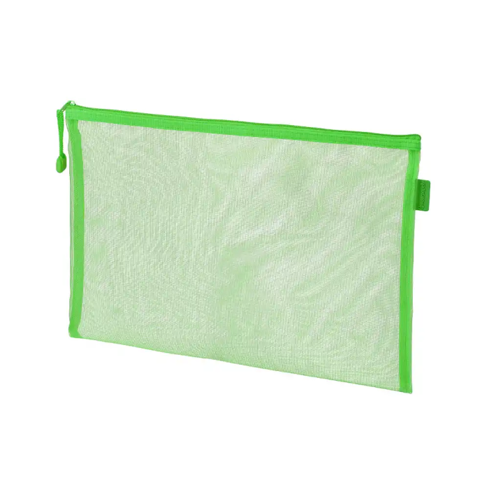 Liderpapel Bolsa Zipper Bag Poliéster Transpirable Multiusos DIN A5 Verde Pastel 2