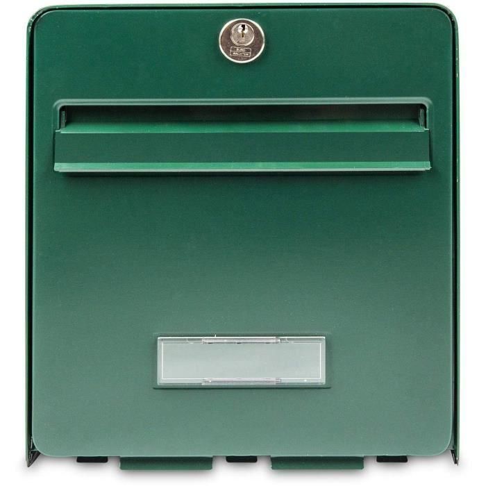 BURG WACHTER Buzón de favor en acero galvanizado - 1 puerta - Verde 1 BURG WACHTER Buzón de favor en acero galvanizado - 1 puerta - Verde 1