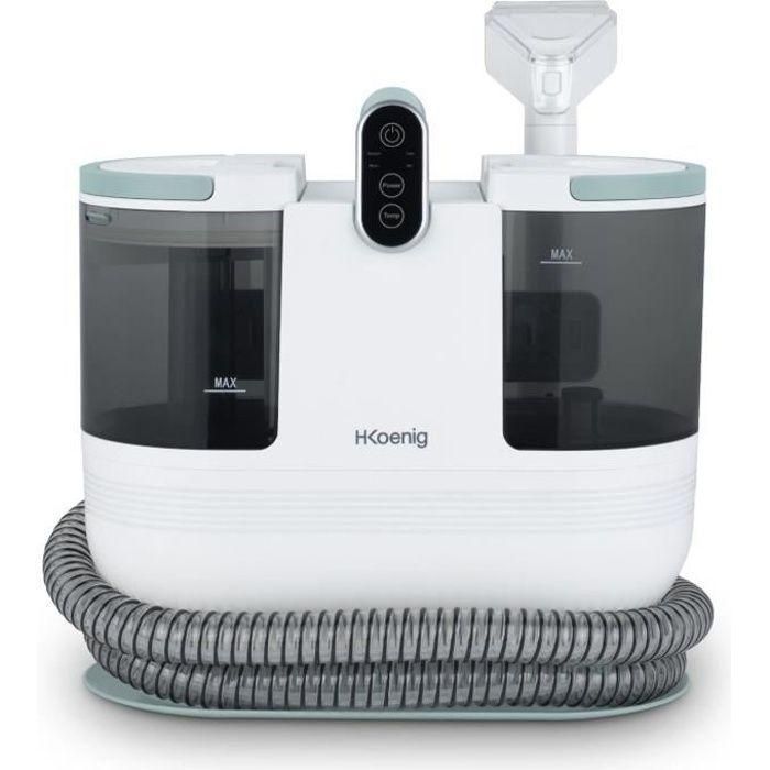Limpiador textil con agua caliente - HKoeNIG TWT88 - 1600 ml - 290 ml/min - 1200 W - Blanco Limpiador textil con agua caliente - HKoeNIG TWT88 - 1600 ml - 290 ml/min - 1200 W - Blanco