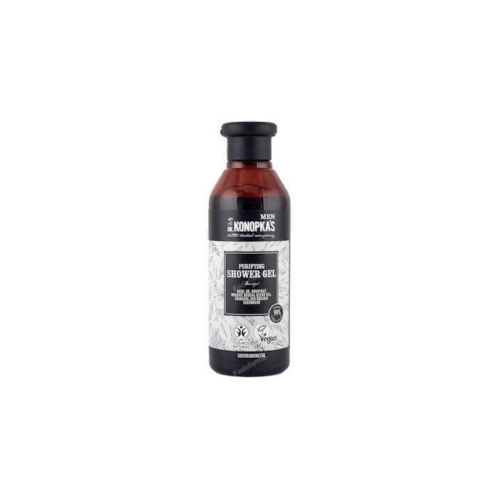 DR. KONOPKA'S Gel de Ducha Purificante Men con Carbón de Bambú y Artemisa Orgánica 280ml Vegano
