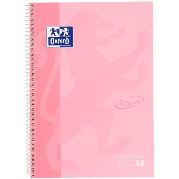 Cuaderno Oxford European Book Rosa claro A4 A4+ 80 Hojas 5 Piezas