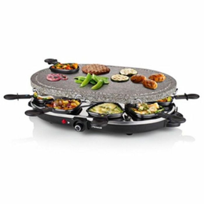 Plancha de Cocina Princess 8 Oval Stone Grill Party 1200 W 2