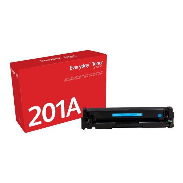 Xerox Everyday™ Cyan Toner by Xerox compatible with HP 201A (CF401A), Standard capacity Xerox Everyday™ Cyan Toner by Xerox compatible with HP 201A (CF401A), Standard capacity