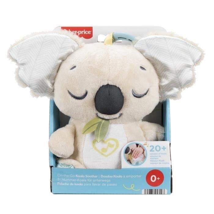 Fisher-Price Jbd65 Altavoz Koala Calmante Portátil para Bebés con Nanas, Ruido Blanco y Sonidos Relajantes Enganchable (+3 meses) 4