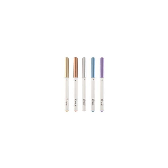 Cricut Set de Stifte Metálicos Multicolor 5 Piezas - Azul, Cobre, Oro, Plata, Violeta - Punta Media - Metal - Ref. 2008406