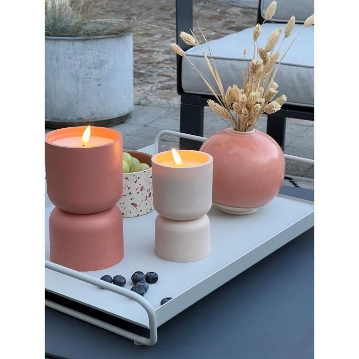 Lámpara de mesa para exterior - BRILLIANT - LOVERE - Forma de vela - Plástico - 3 W - Beige y marrón claro 1 Lámpara de mesa para exterior - BRILLIANT - LOVERE - Forma de vela - Plástico - 3 W - Beige y marrón claro 1