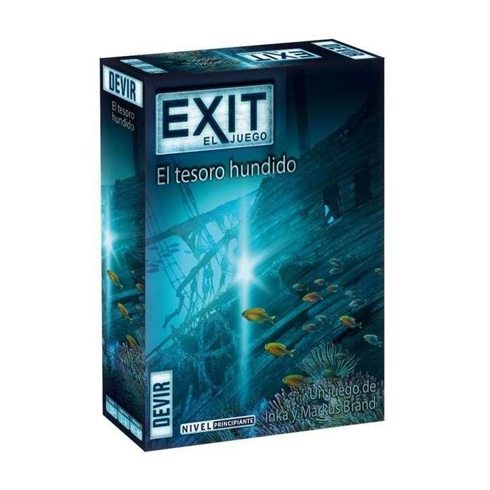 Devir Juego de Mesa Exit 7 El Tesoro Hundido - Aventura de Sala de Escape para 1-4 Jugadores Devir Juego de Mesa Exit 7 El Tesoro Hundido - Aventura de Sala de Escape para 1-4 Jugadores