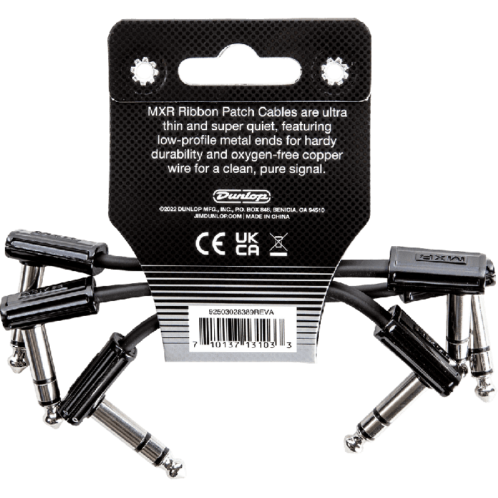 Cable Mxr® Ribbon Patch Trs 8 Cm - Pack De 3 3 Cable Mxr® Ribbon Patch Trs 8 Cm - Pack De 3 3