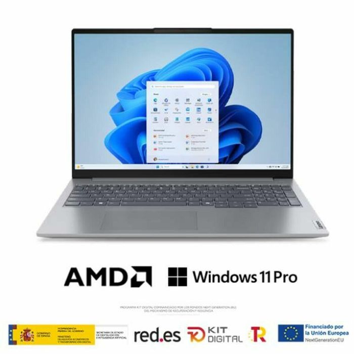 Lenovo ThinkBook 16 G7 ARP Portátil AMD Ryzen 5 7535HS 16GB DDR5 512GB SSD 16" WUXGA IPS Windows 11 Pro Gris 0 Lenovo ThinkBook 16 G7 ARP Portátil AMD Ryzen 5 7535HS 16GB DDR5 512GB SSD 16" WUXGA IPS Windows 11 Pro Gris 0