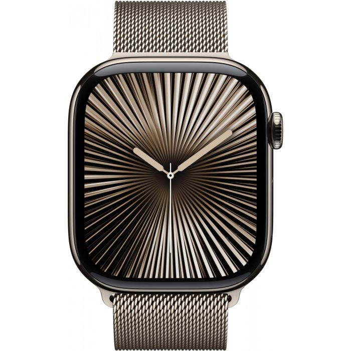 Apple Watch Series 10 GPS + Cellular 46mm Caja Titanio Natural con Correa Milanese Loop Natural S/M 1 Apple Watch Series 10 GPS + Cellular 46mm Caja Titanio Natural con Correa Milanese Loop Natural S/M 1