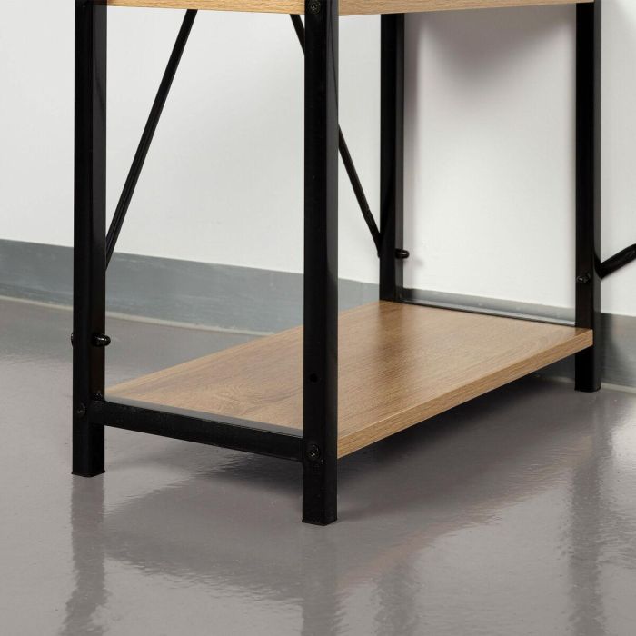 Mesa de Escritorio con Estantería Max Home Acero Melamina Aglomerado 120 x 12 x 64 cm 1