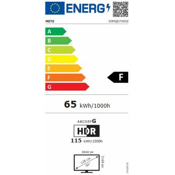 Smart TV Metz 50MQD7500Z 4K Ultra HD 50" QLED 1