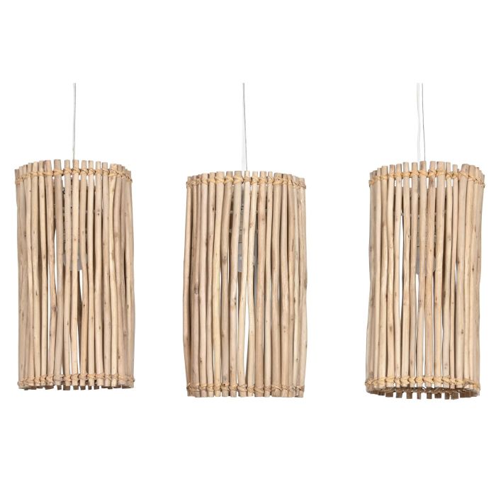 Lampara Techo Tropical DKD Home Decor Blanco Natural 20 x 40 x 20 cm 1 Lampara Techo Tropical DKD Home Decor Blanco Natural 20 x 40 x 20 cm 1
