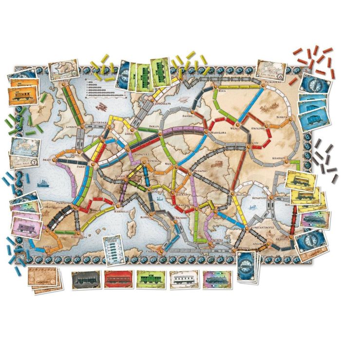 Asmodee Ticket to Ride Europe - Juego de Mesa Estratégico Familiar. Descubre Europa del Siglo XX con Nuevos Mapas y Rutas 1 Asmodee Ticket to Ride Europe - Juego de Mesa Estratégico Familiar. Descubre Europa del Siglo XX con Nuevos Mapas y Rutas 1