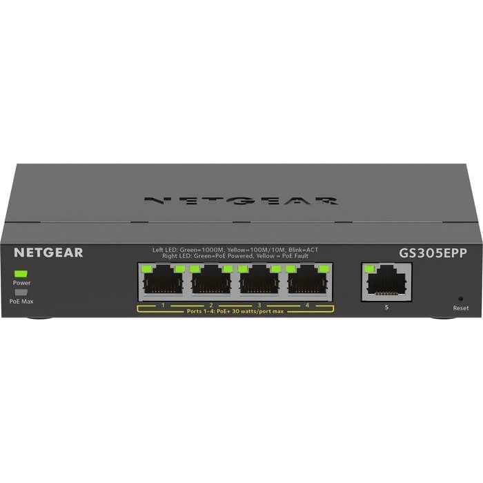 NETGEAR GS305EPP-100PES Switch Gestionado L2/L3 5 Puertos Gigabit Ethernet High-Power PoE+ Plus 0 NETGEAR GS305EPP-100PES Switch Gestionado L2/L3 5 Puertos Gigabit Ethernet High-Power PoE+ Plus 0