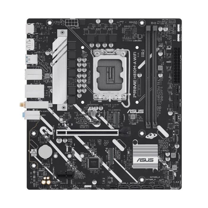 Asus PRIME H810M-A WiFi Socket 1851 DDR5 PCIe 4.0 Micro ATX Placa Base con Wi-Fi 6 5