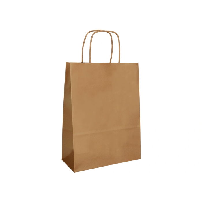 Q-connect Bolsa Papel Kraft Liso Asa Retorcida L 320x400x140 mm Natural 25 Unidades 2