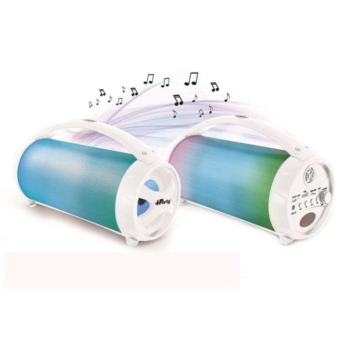 Altavoz inalámbrico con efectos luminosos y doble disco. microfono con cable extraíble. 30x16x17cm 4 Altavoz inalámbrico con efectos luminosos y doble disco. microfono con cable extraíble. 30x16x17cm 4