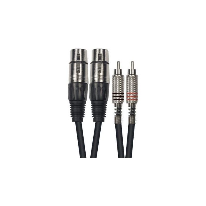 Cable De 3 Metros De Largo. 2 Xlr Hembra A 2 Rca Macho Cable De 3 Metros De Largo. 2 Xlr Hembra A 2 Rca Macho