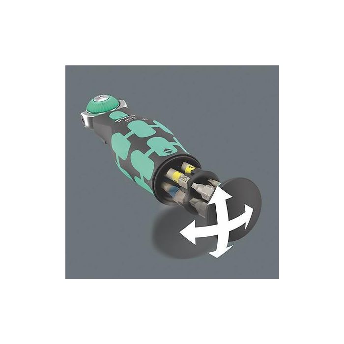 Wera 05004285001 Juego de Enchufes Zyklop Pocket 4 Métrico/Imperial 1/4" con Enchufes y Puntas TX10-TX15 PH1-PH2 5