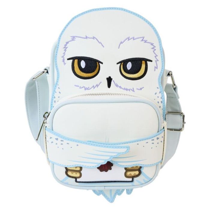 Loungefly Bolso Cruzado Harry Potter Hedwig de Piel Vegana con Monedero Desmontable 15.8x20.9x5.7cm