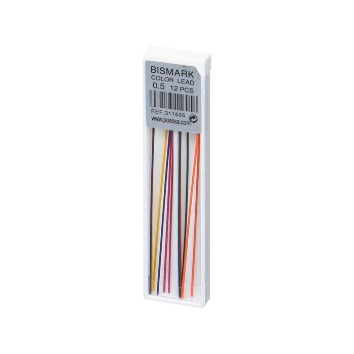 Bismark Minas De Colores 0,5 mm Estuche 12 Ud C-Surtidos Bismark Minas De Colores 0,5 mm Estuche 12 Ud C-Surtidos