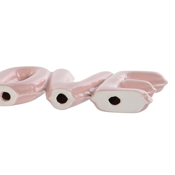 DKD Home Decor Decoracion Kids Amarillo Rosa 2.5 x 10 x 24 cm (2 Unidades) 2