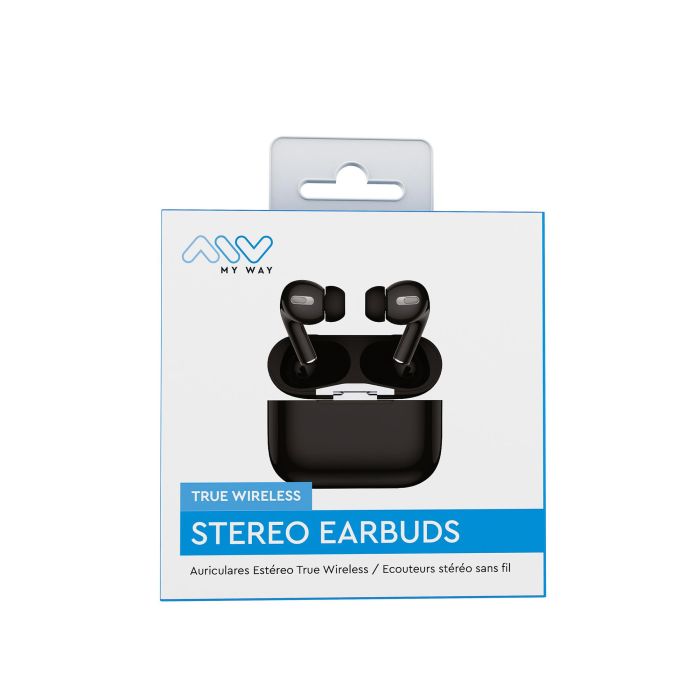 Auriculares Bluetooth Myway Wireless Pro MWHPH0029 con estuche de carga/ Autonomía 4h/ Negros 9 Auriculares Bluetooth Myway Wireless Pro MWHPH0029 con estuche de carga/ Autonomía 4h/ Negros 9