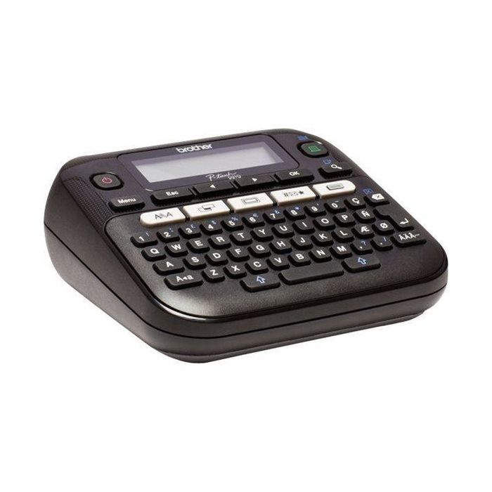 Brother PT-D210 Impresora Etiquetadora Portátil - Transferencia Térmica Monocromo, Cintas TZe 12mm, Teclado AZERTY, Corte Manual 2 Brother PT-D210 Impresora Etiquetadora Portátil - Transferencia Térmica Monocromo, Cintas TZe 12mm, Teclado AZERTY, Corte Manual 2