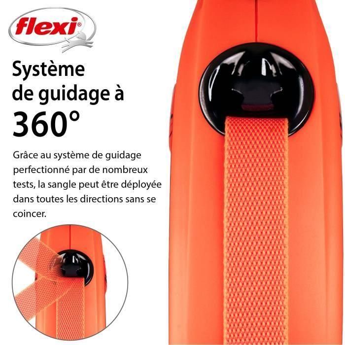 Correa TRIXIE flexi XTREME - Talla L - 8m - Negro y naranja 4 Correa TRIXIE flexi XTREME - Talla L - 8m - Negro y naranja 4