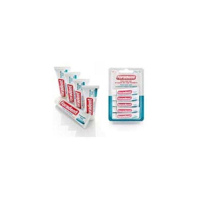 ORADENT Crema Dentífrica Blister 5x5ml para Dientes Sensibles y Encías Delicadas con Flúor Activo y Alantoína